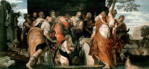 ダビデの油注ぎ、1555年頃 作： Paolo Veronese